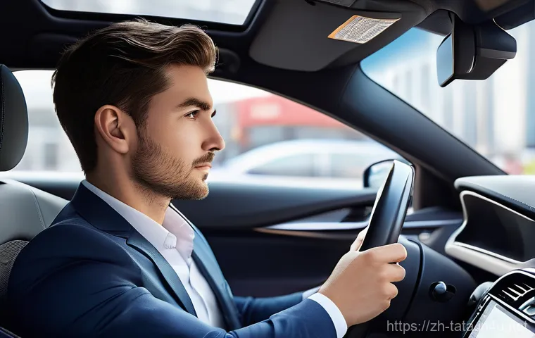 타타 넥슨 EV의 자율주행 기술 - **Prompt 1: Relaxed Urban Commute with Adaptive Cruise Control**
    "A clean, realistic image of a ...